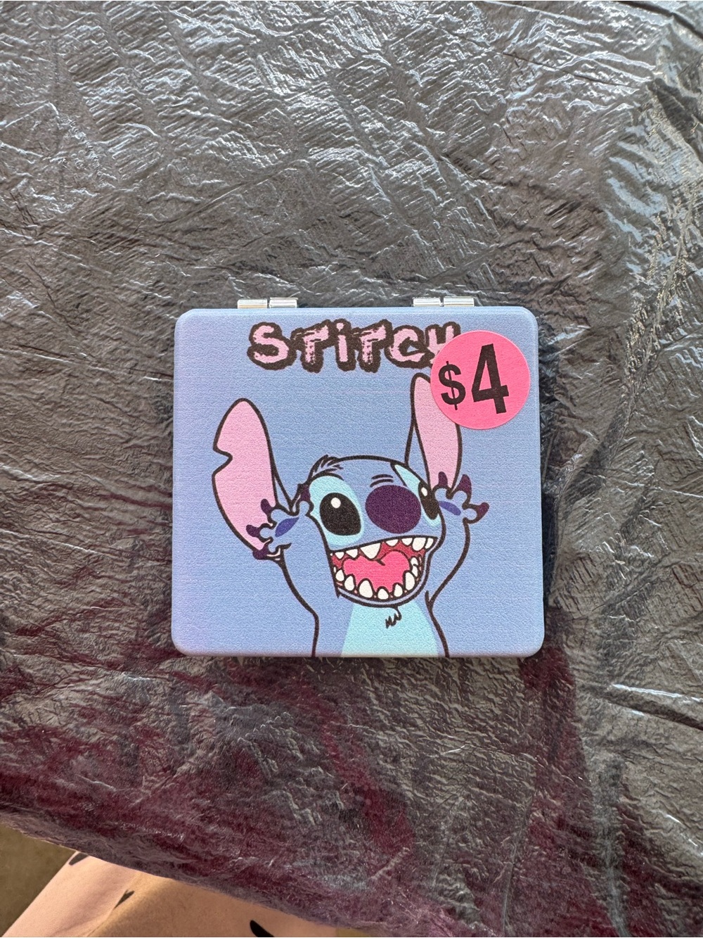 Disney Stitch Mirror Compact in Lavender and Pink